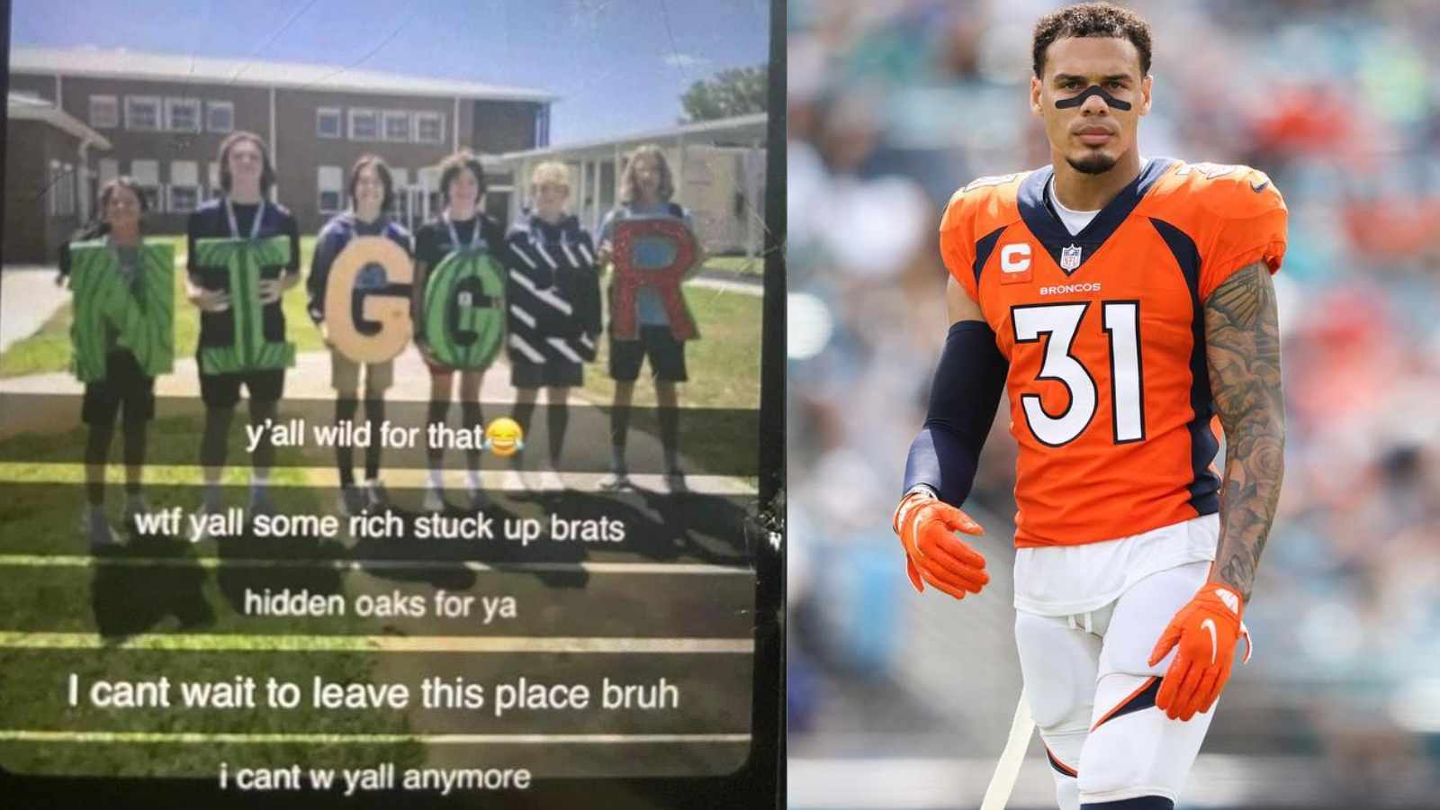 “I demand strict disciplinary action”: Broncos safety Justin Simmons left fuming after a few middle school kids were clicked holding a RACIST sign