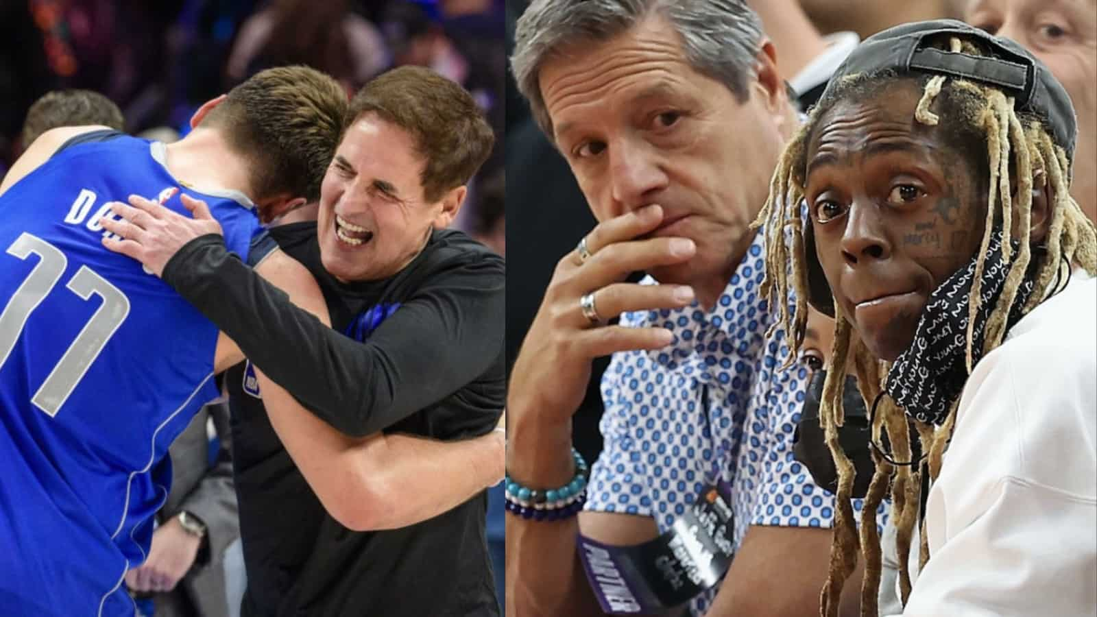 “Mark Cuban, don’t play with me or I’ll get you smacked and p*ss in your mouth” Lil Wayne goes off at Mavericks owner in brutal deleted tweet after Game 7 humiliation