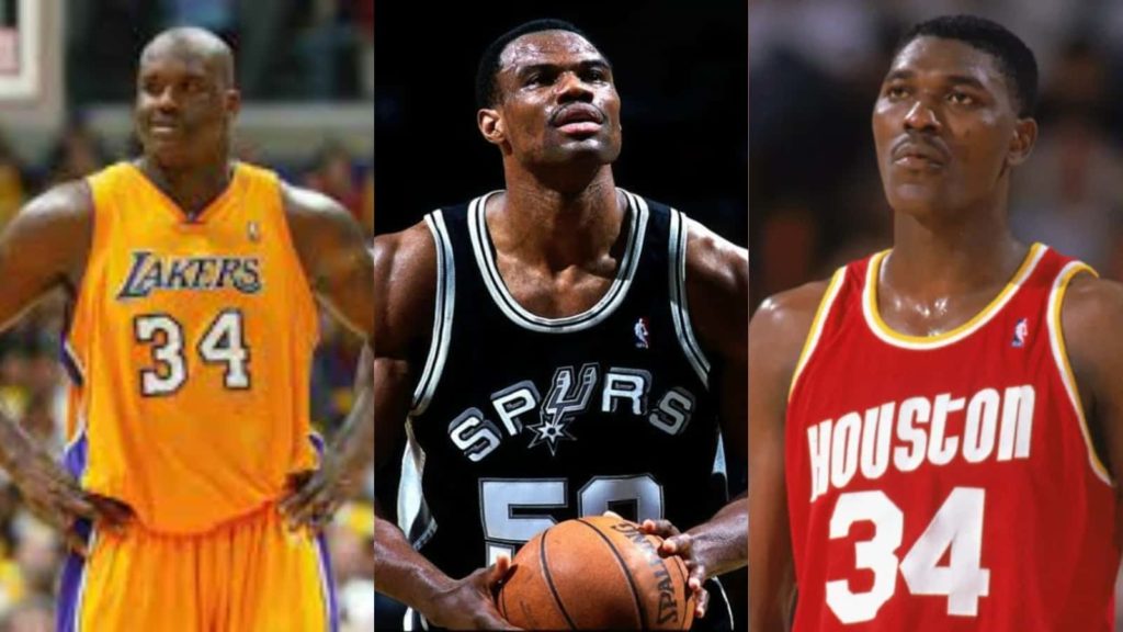 Shaquille O'Neal. David Robertson, Hakeem Olajuwon