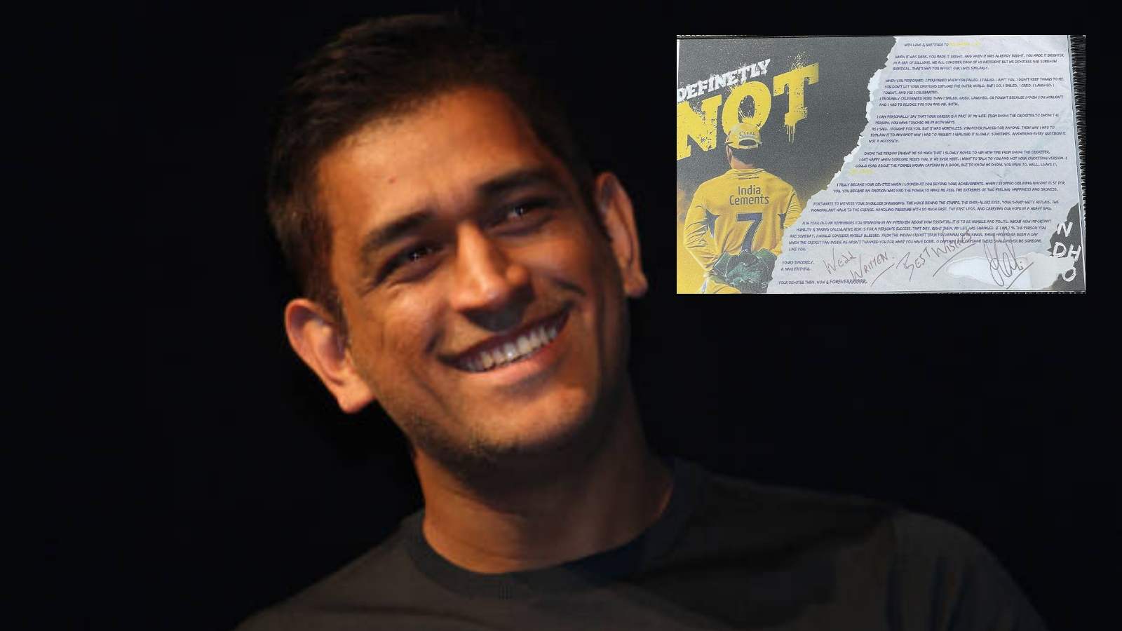 “Well written”: MS Dhoni’s 4-word reply to a fan’s heartfelt letter, see pics