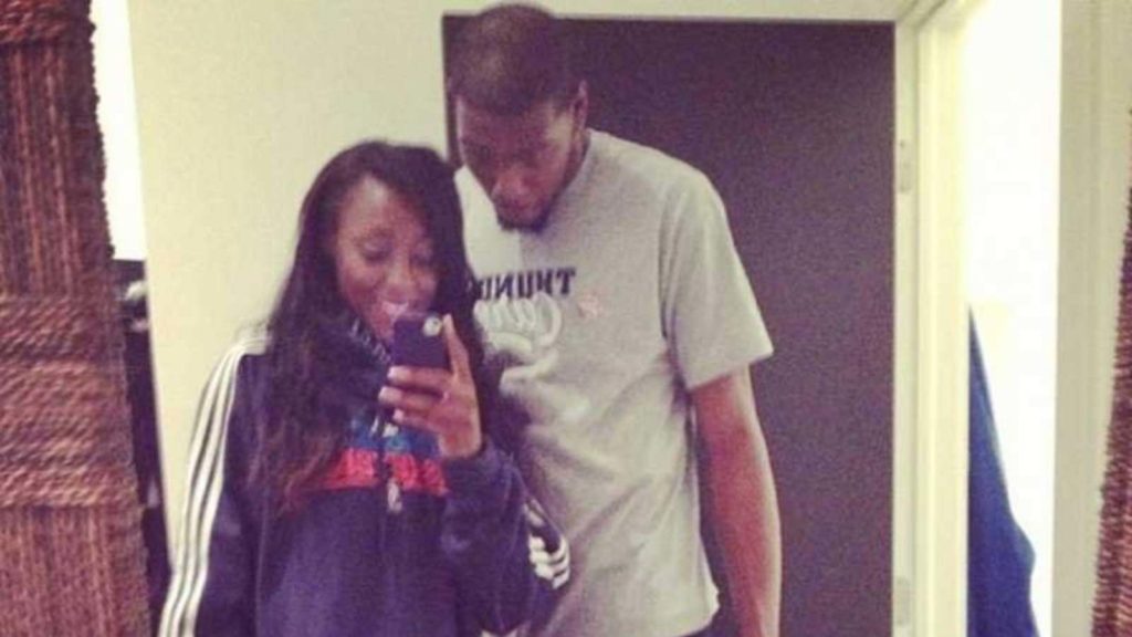 Kevin Durant and his Fiancee Monica Wright