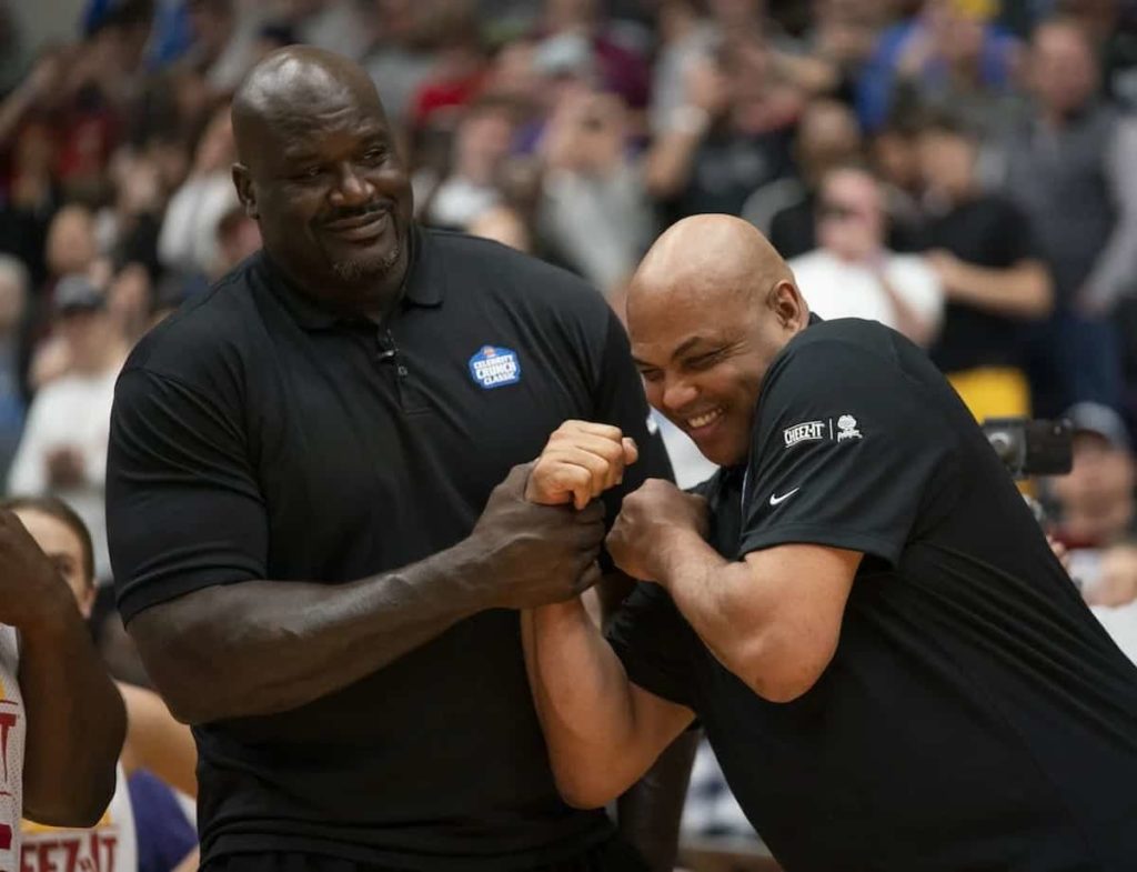 Shaquille O'Neal and Charles Barkley