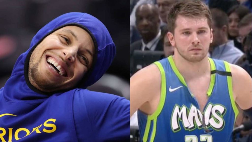 Stephen Curry and Luka Doncic