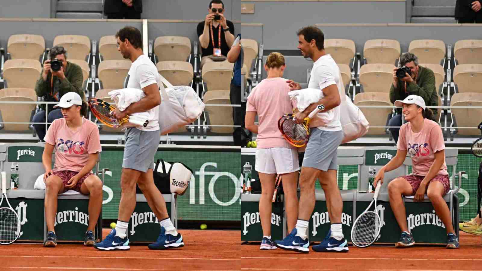 WATCH: Iga Swiatek’s heartful response after catching up with Rafael Nadal ahead of French Open 2022