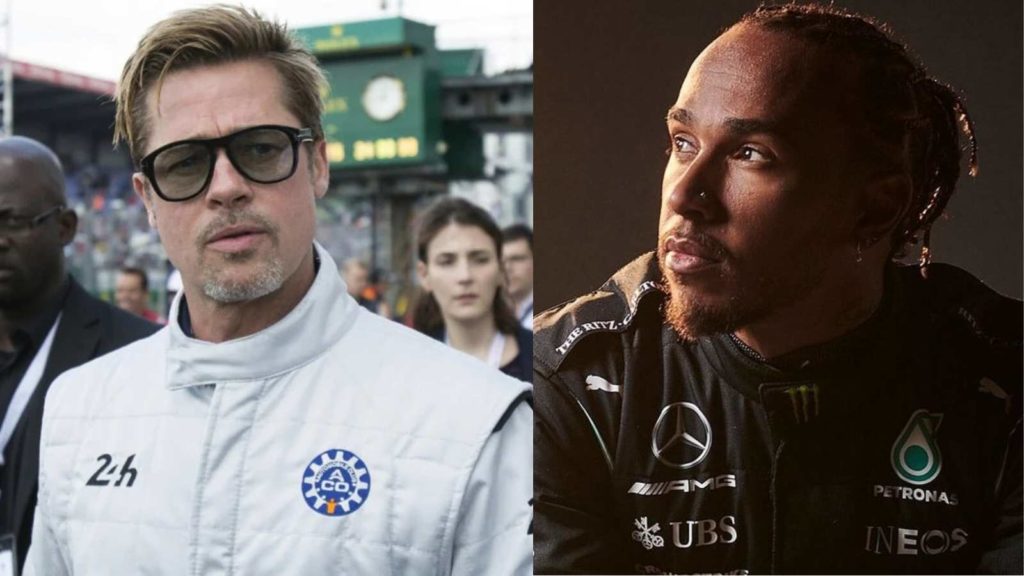 Brad Pitt and Lewis Hamilton