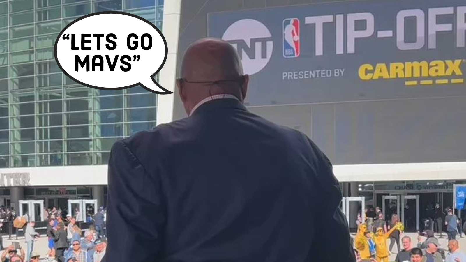 Watch: Charles Barkley mocks Warriors with ‘Let’s Go Mavs’ chant outside the ecstatic Chase Center