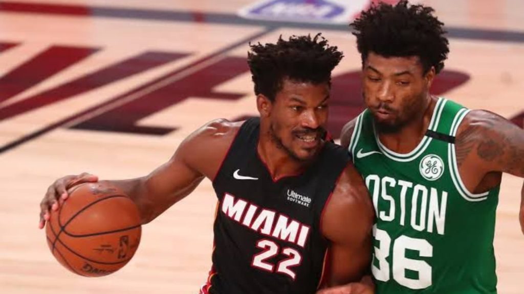 Jimmy Butler and Marcus Smart