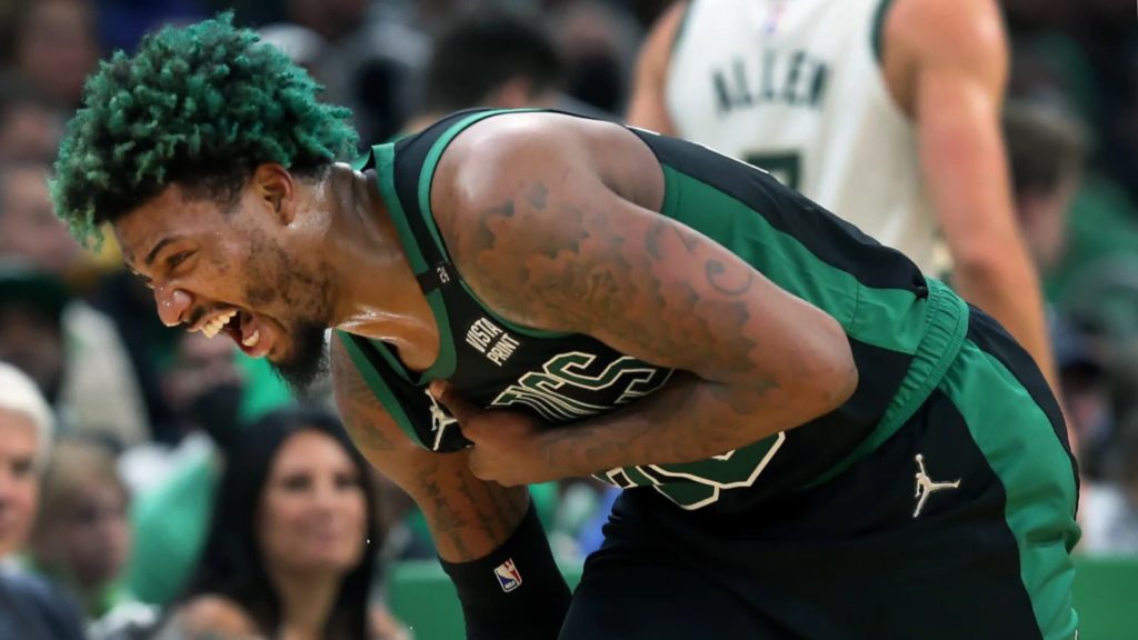 Pumped Up Marcus Smart against Miami Heat in game 2