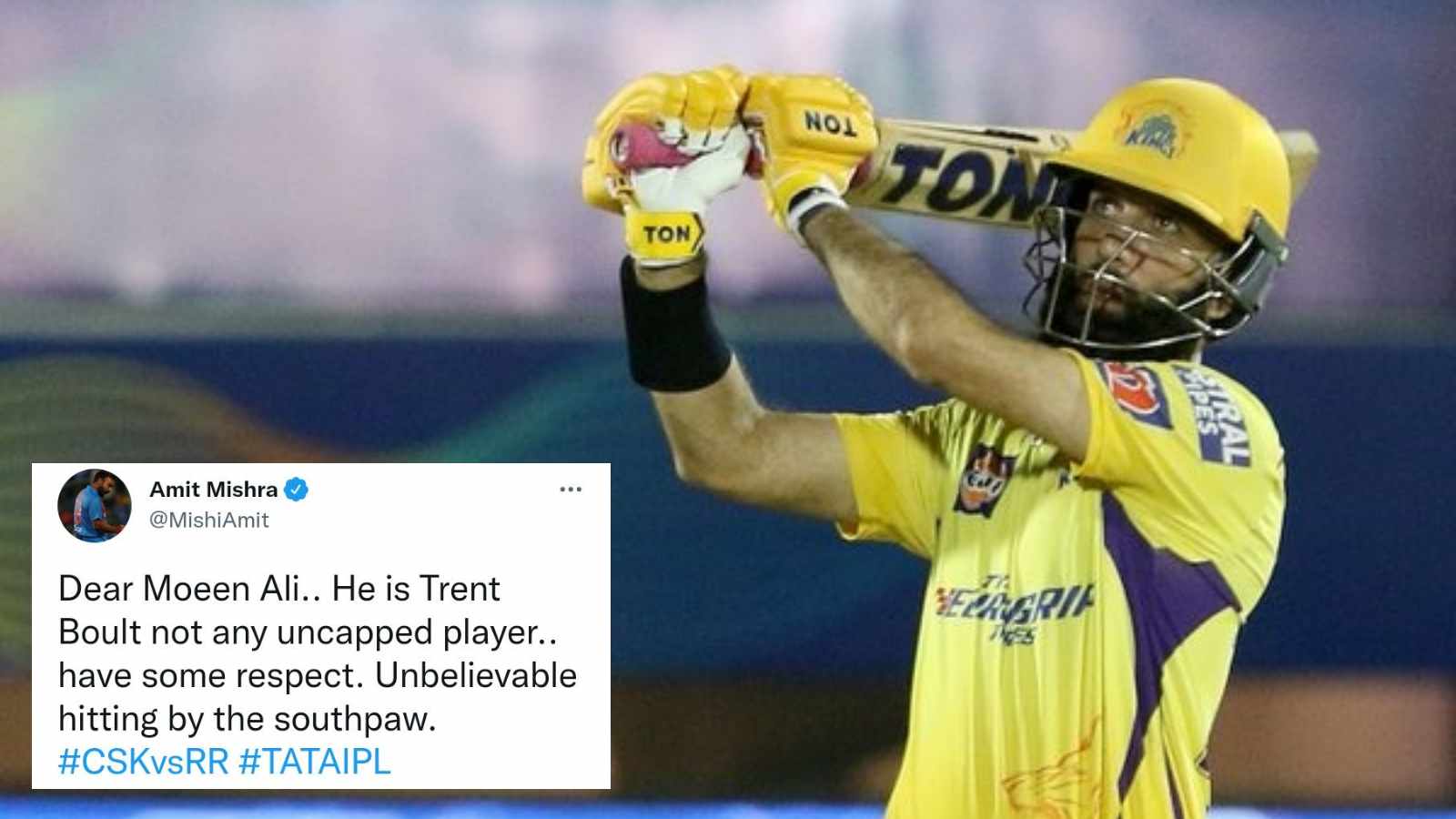 “Moeen Ali did a Raina”- Twitter reacts as Moeen Ali unleashes carnage with his 93; still CSK score 150 against Rajasthan