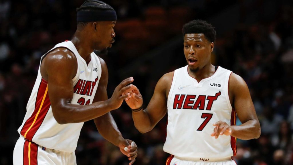 Kyle Lowry and Jimmy Butler