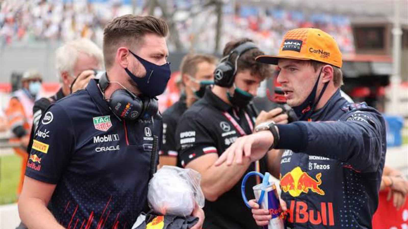 Max Verstappen and Bradley Scanes