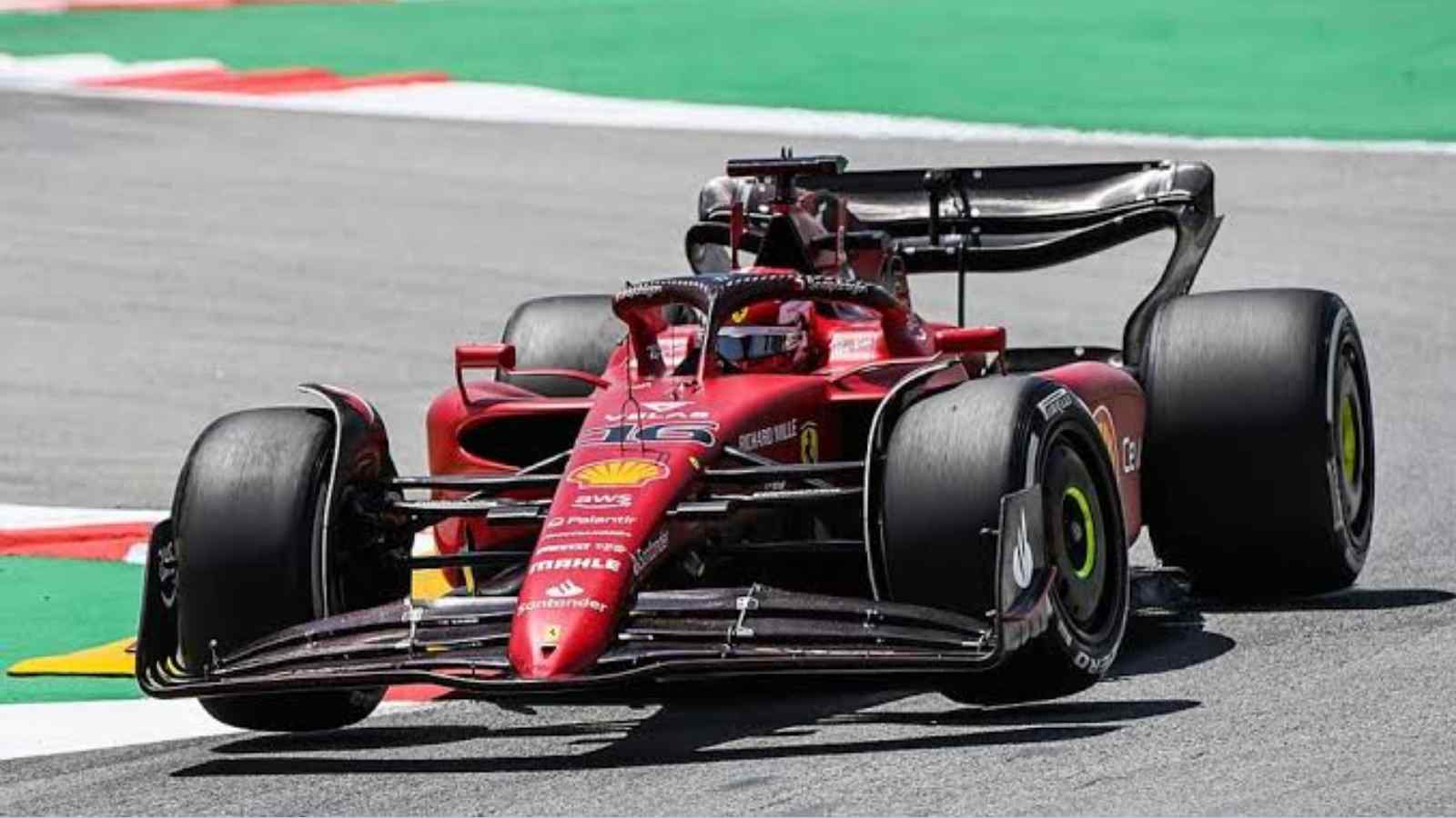 Ferrari's F1-75 on Friday at Barcelona