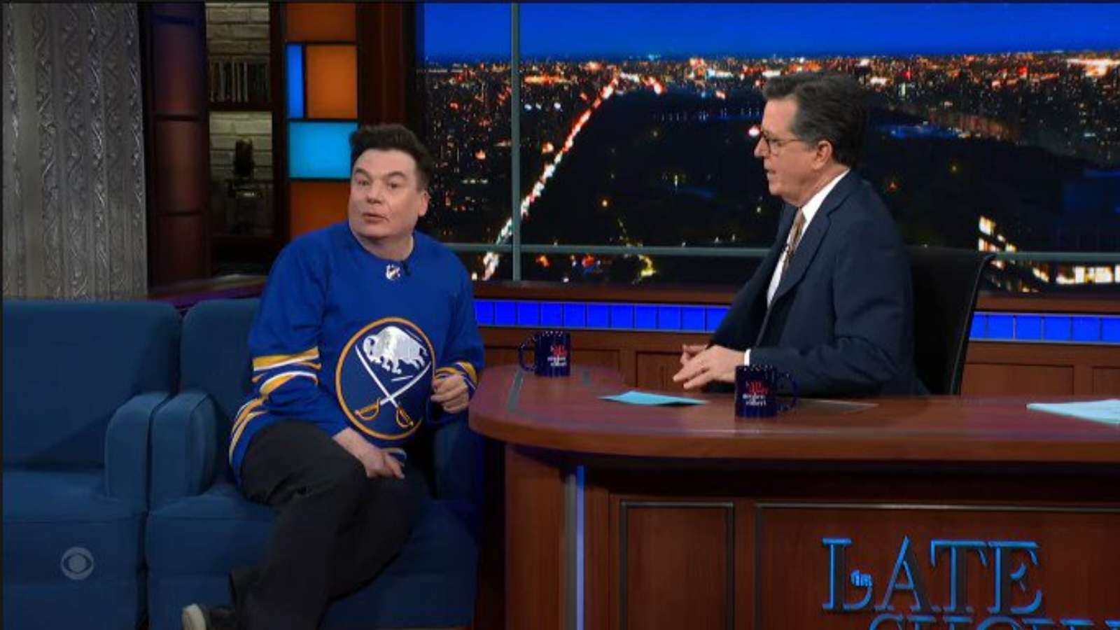 “Just wanted to send some love to people of Buffalo” – Mike Myers wears Sabres jersey on ‘The Late Show’