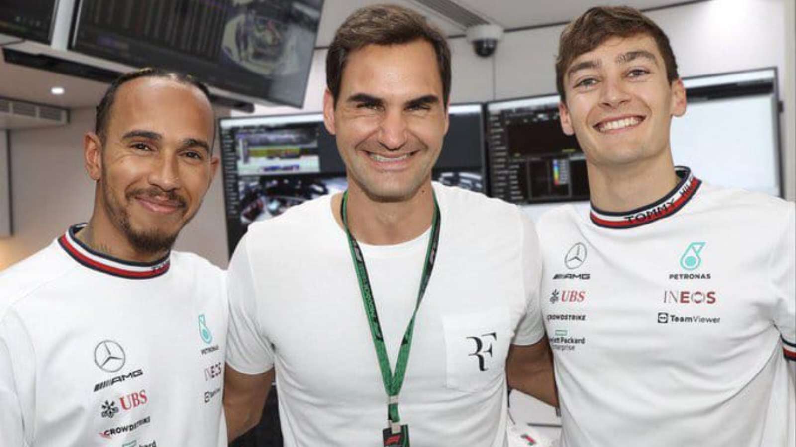 Roger Federer at the Spanish Grand Prix