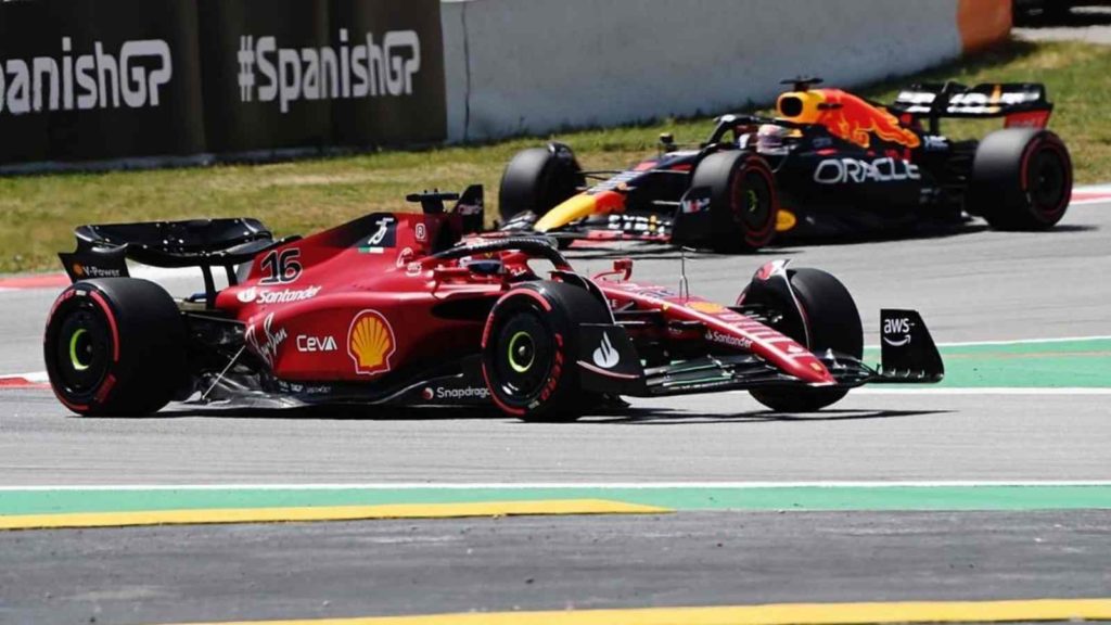 Charles Leclerc and Max Verstappen