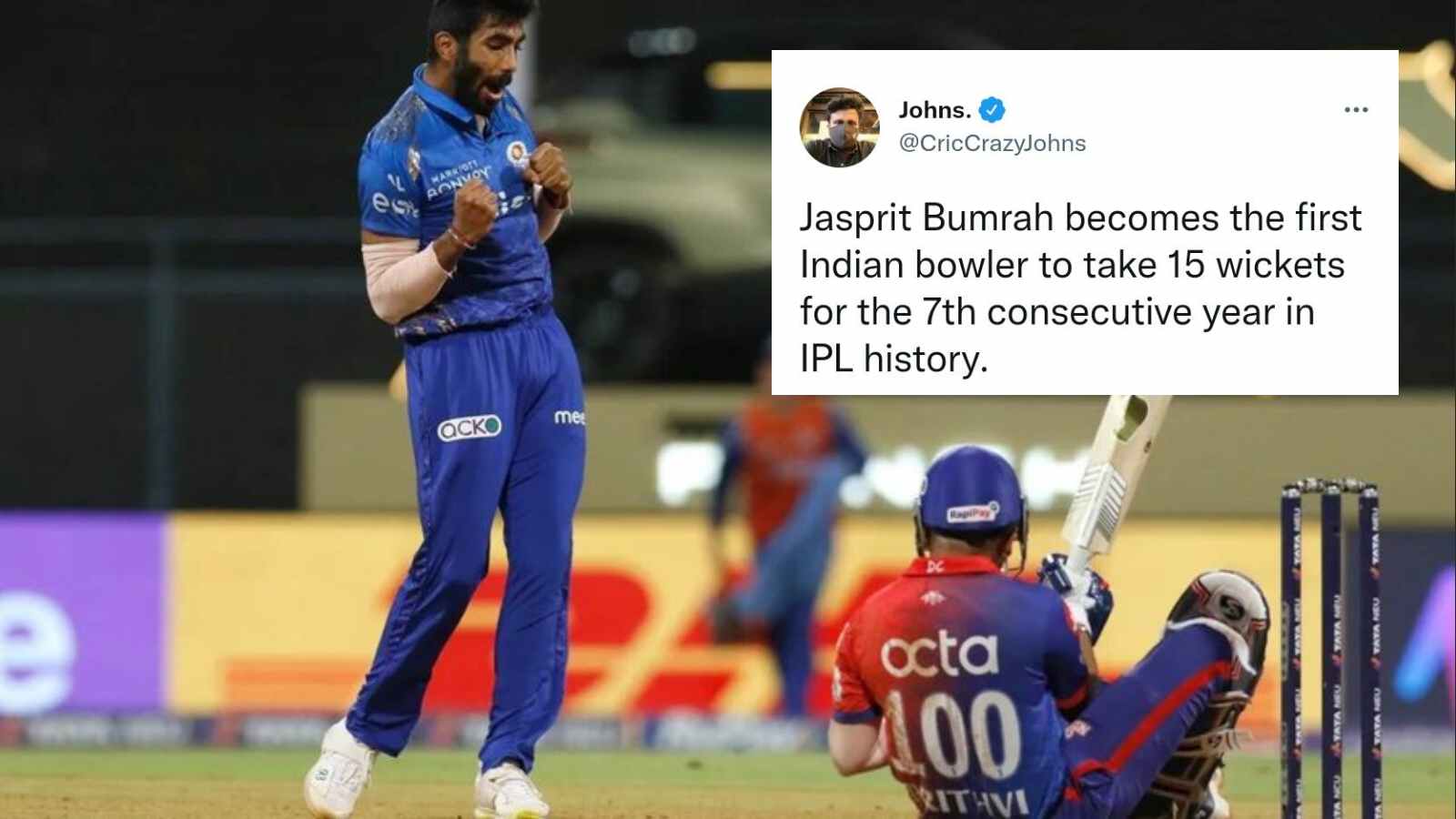 “Fiery spell!”- Jasprit Bumrah at his scary best; creates unique record as DC set target of 160