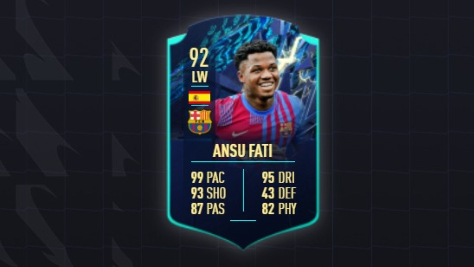 How to get the Fati FIFA 22 TOTS Moments player item?