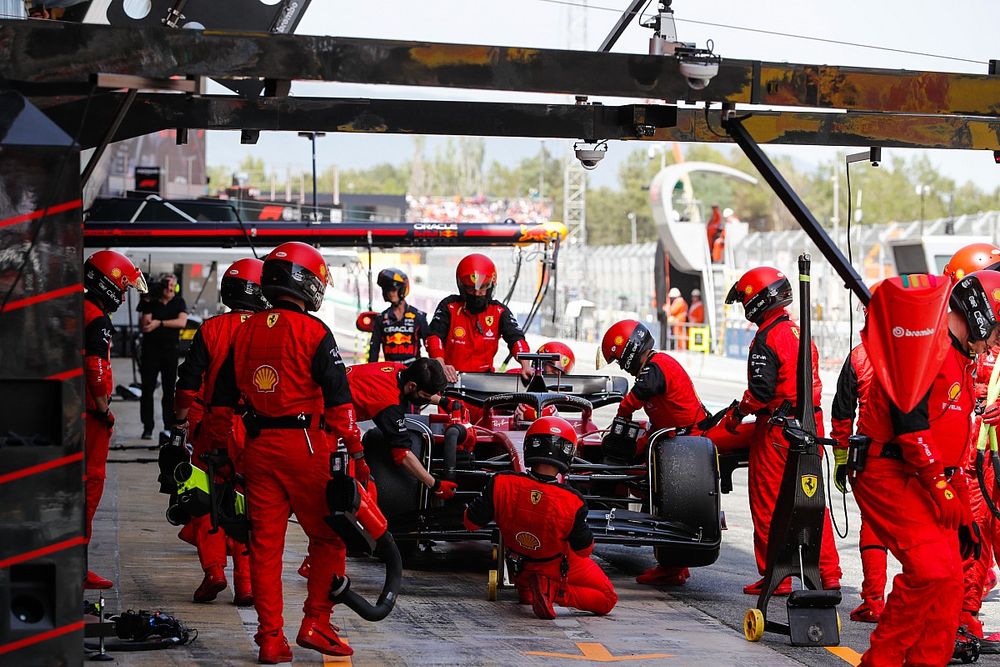 Charles Leclerc's Ferrari DNF