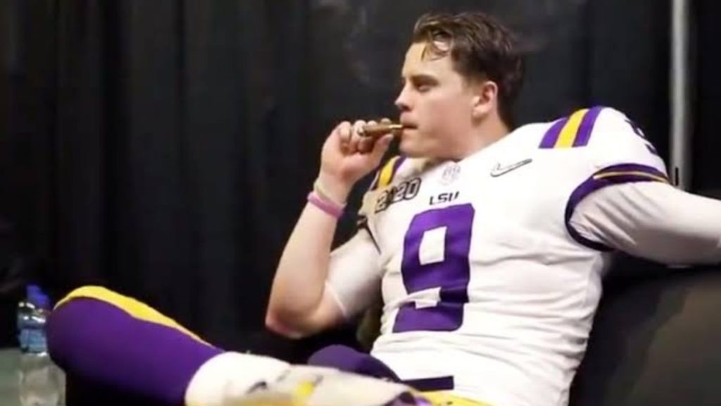 “The COPS came in to ARREST US!”: Joe Burrow reveals story of how he and LSU teammates got into trouble for smoking CIGARS