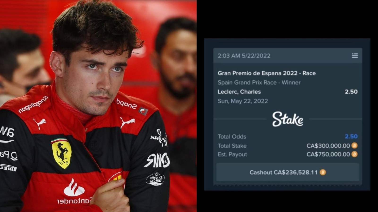 “God’s Plan,” Twitter breaks into splits as Drake curse strikes Charles Leclerc in Spain