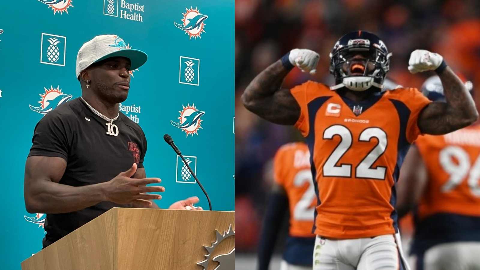 “DEFINITELY, wasn’t sad at all seeing him go to Miami”: Broncos Safety Kareem Jackson is relieved to see Tyreek Hill out of his division