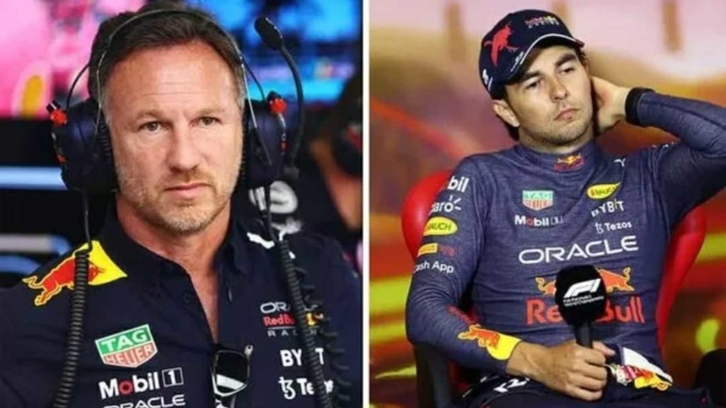 Christian Horner and Sergio Perez