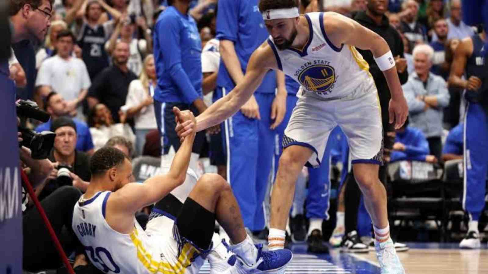 “There are 30 seconds before halftime; just wait until halftime” Stephen Curry sounds off on getting tripped by a beer vendor during Game 3 vs Mavs