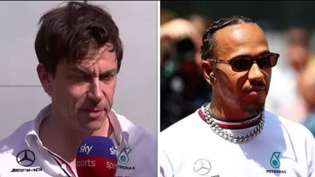 Toto Wolff and Lewis Hamilton