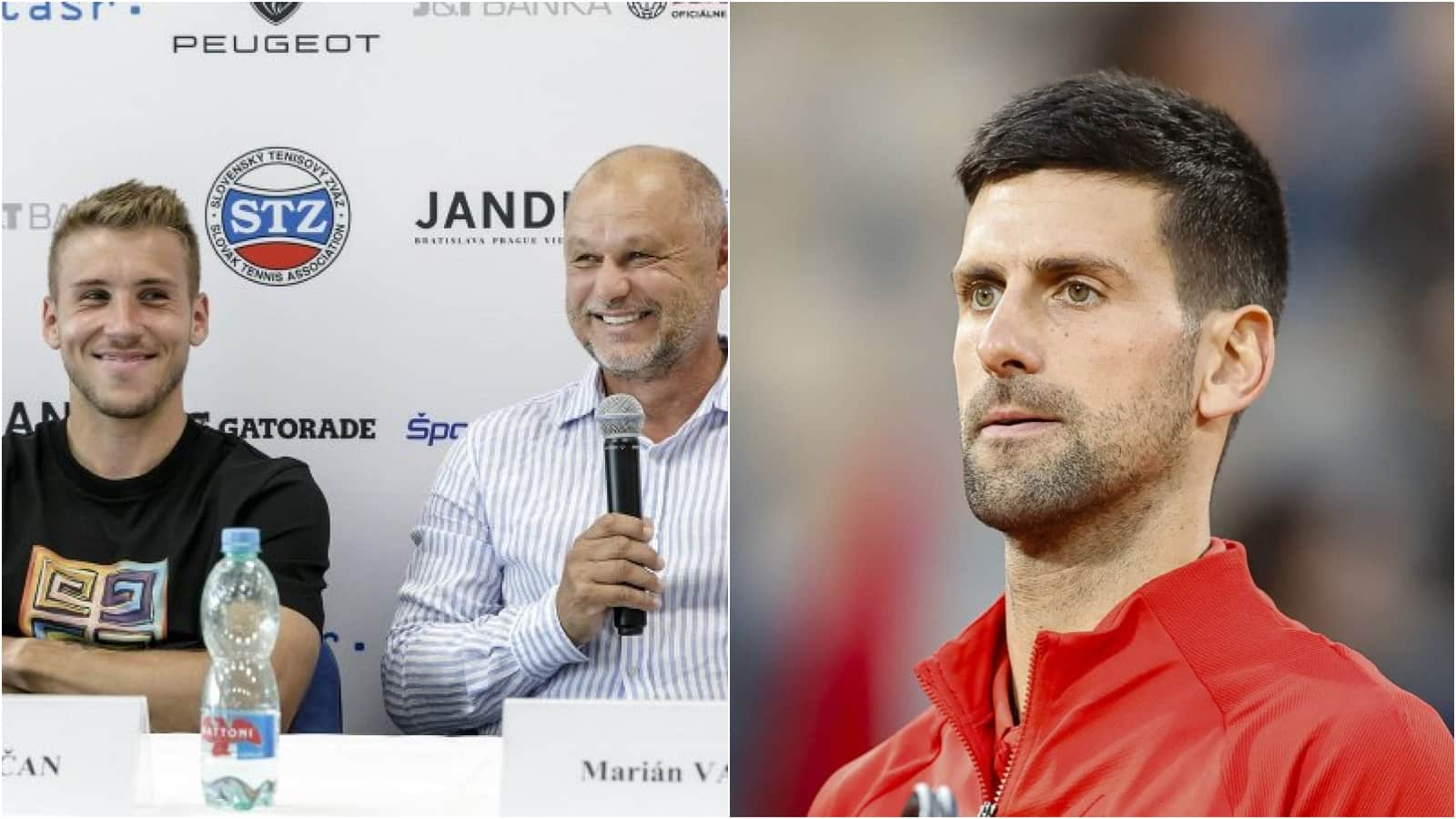 Novak Djokovic admits seeing former coach Marian Vajda in the opponent’s box will be difficult ahead of his clash with Alex Molcan