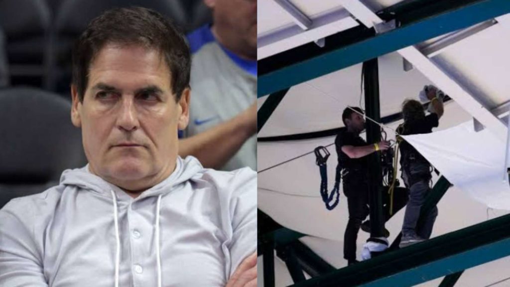 Mark Cuban and the ceiling leak at American Airlines Center