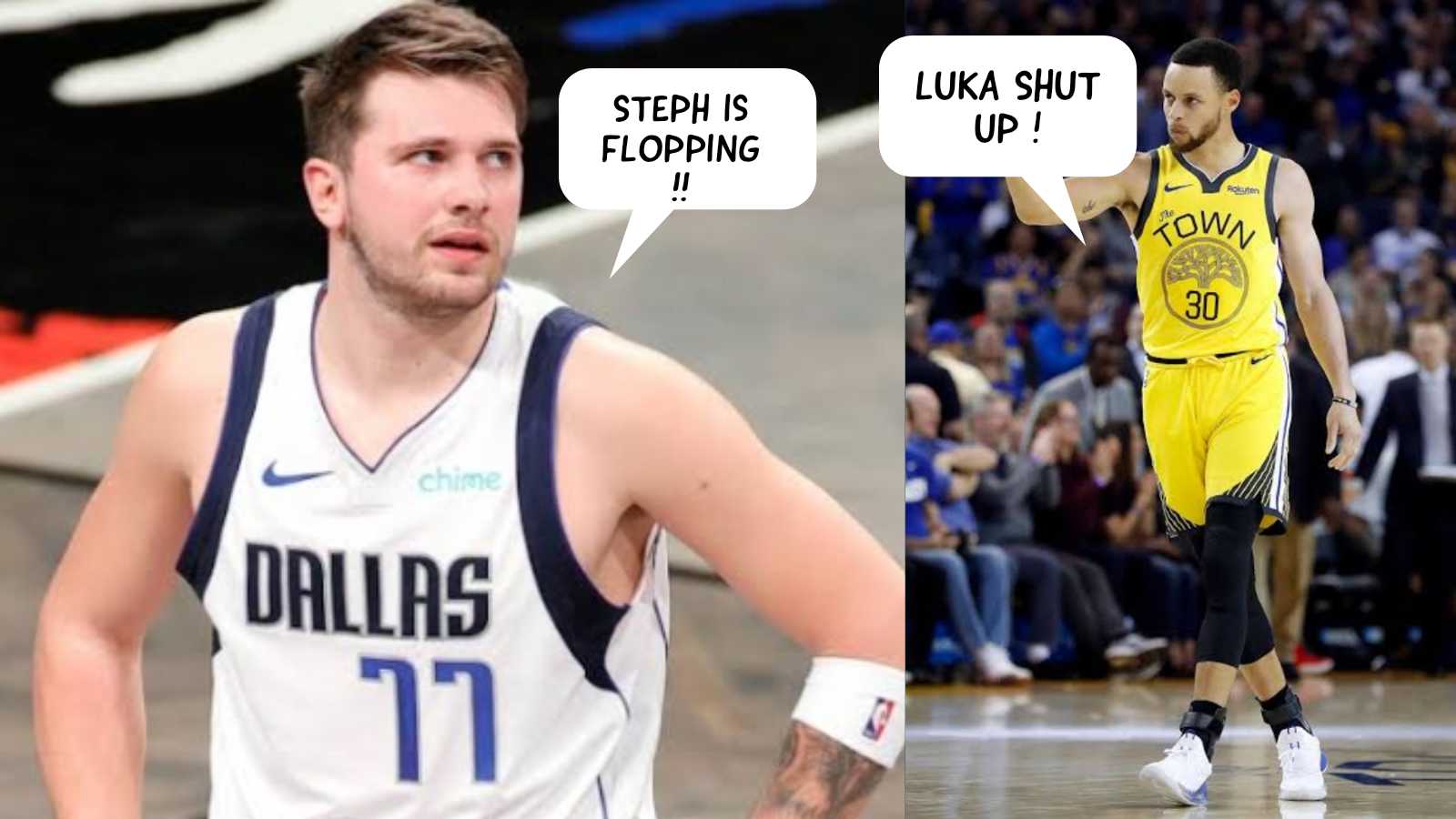 “Shut up Luka!!” Stephen Curry shuts down Luka Doncic for complaining to the ref about him in Game 4