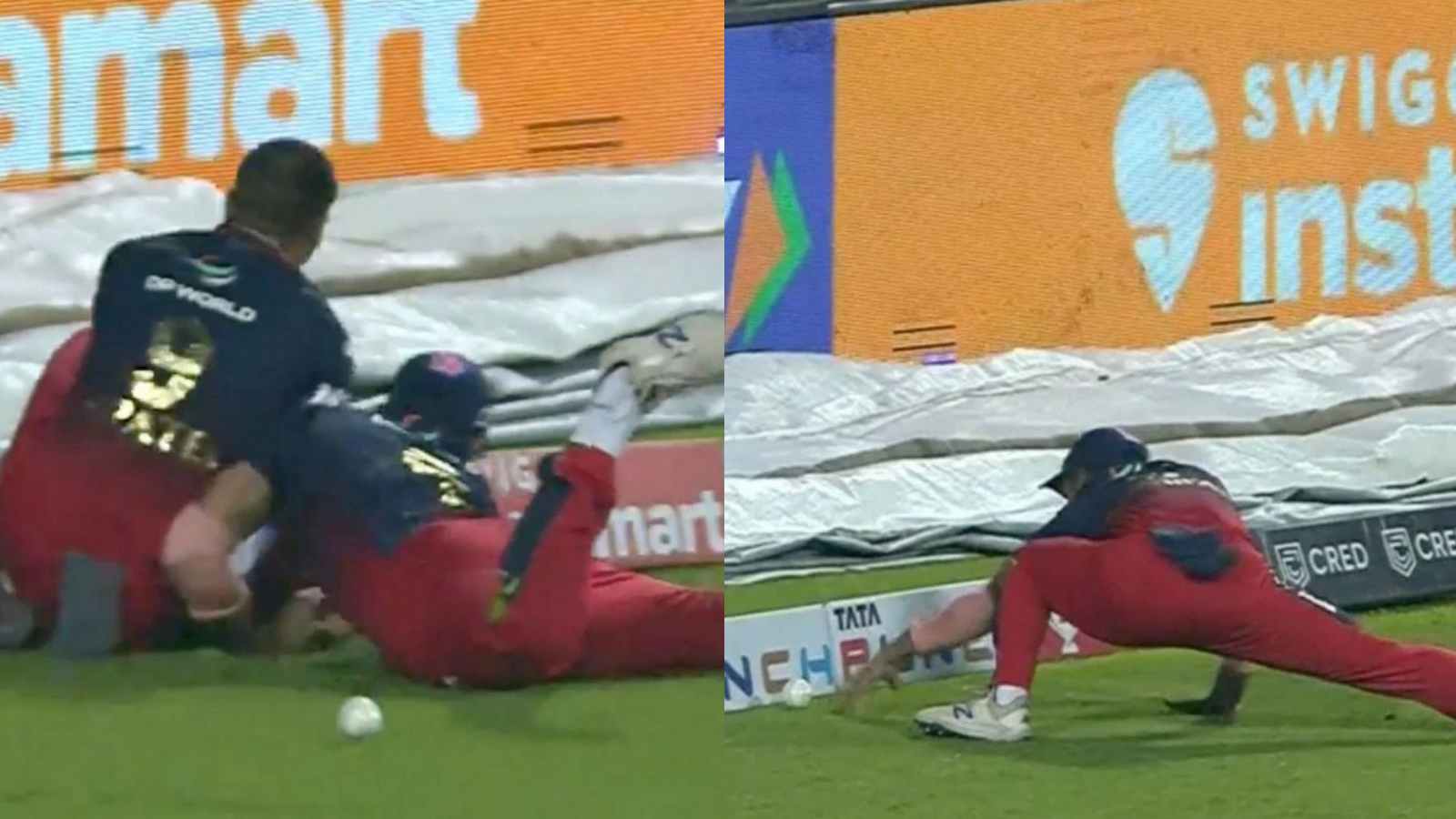 WATCH :A comedy of errors committed by RCB’s Mahipal Lomror while fielding vs LSG