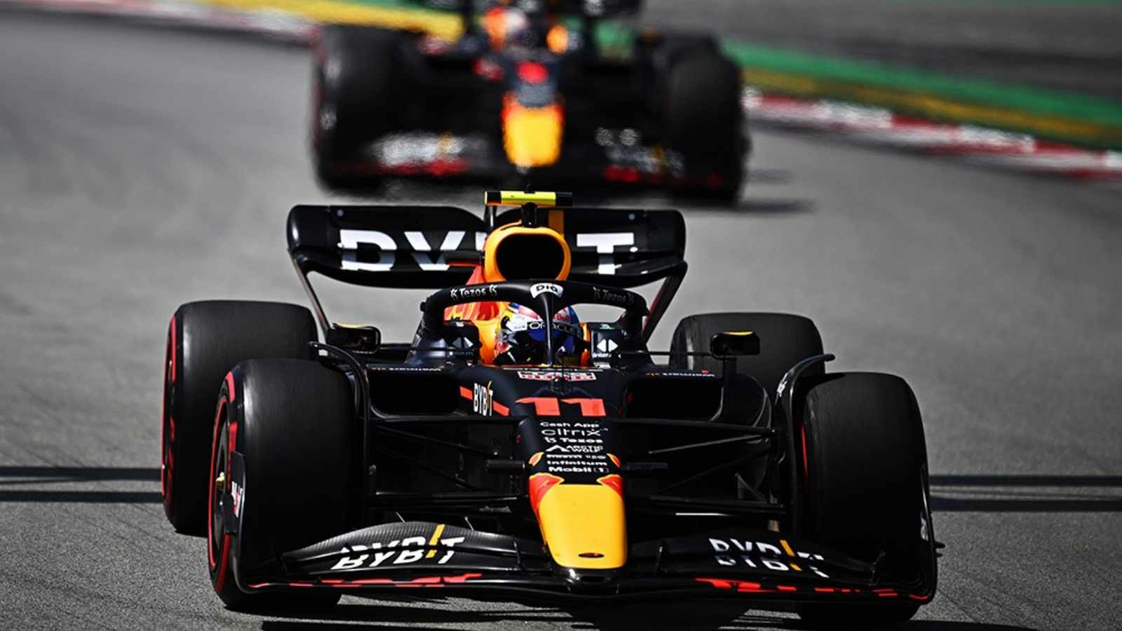 Sergio Perez & Max Verstappen in Spain