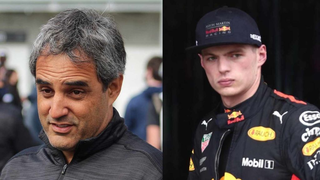 Max Verstappen and Juan Pablo Montoya