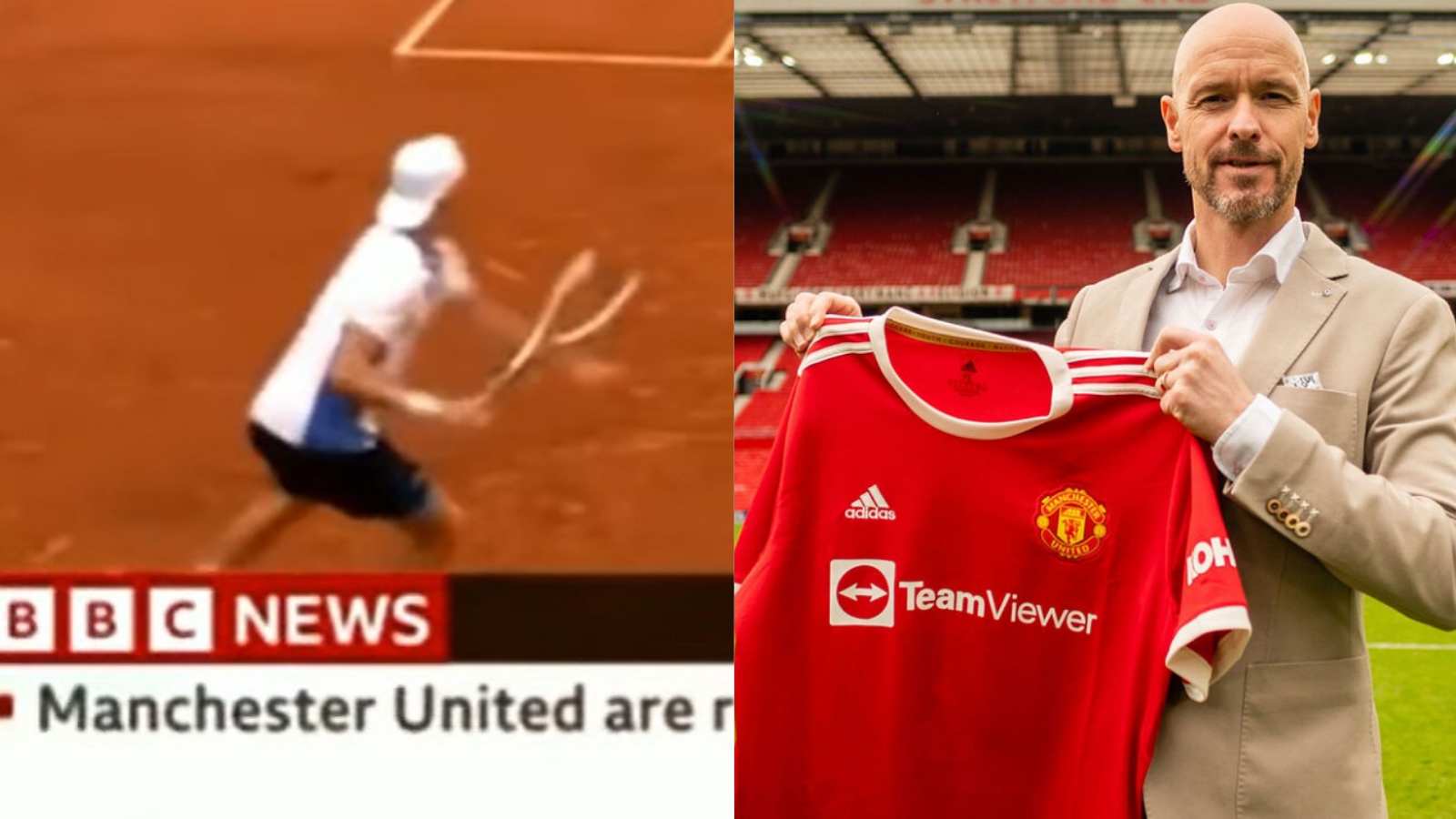 BBC issues an apology after the phrase ‘Manchester United are rubbish’ appeared on the ticker