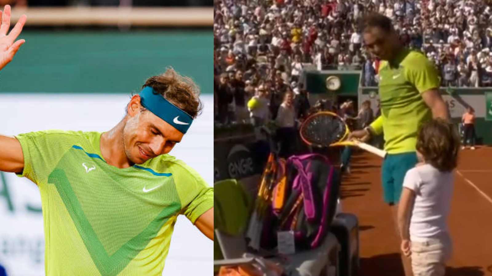 WATCH: “Rafael Nadal Surprised”! A boy runs on the court to greet and surprise the Spaniard during his French Open encounter