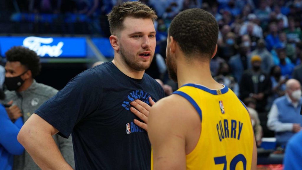 Luka Doncic and Stephen Curry