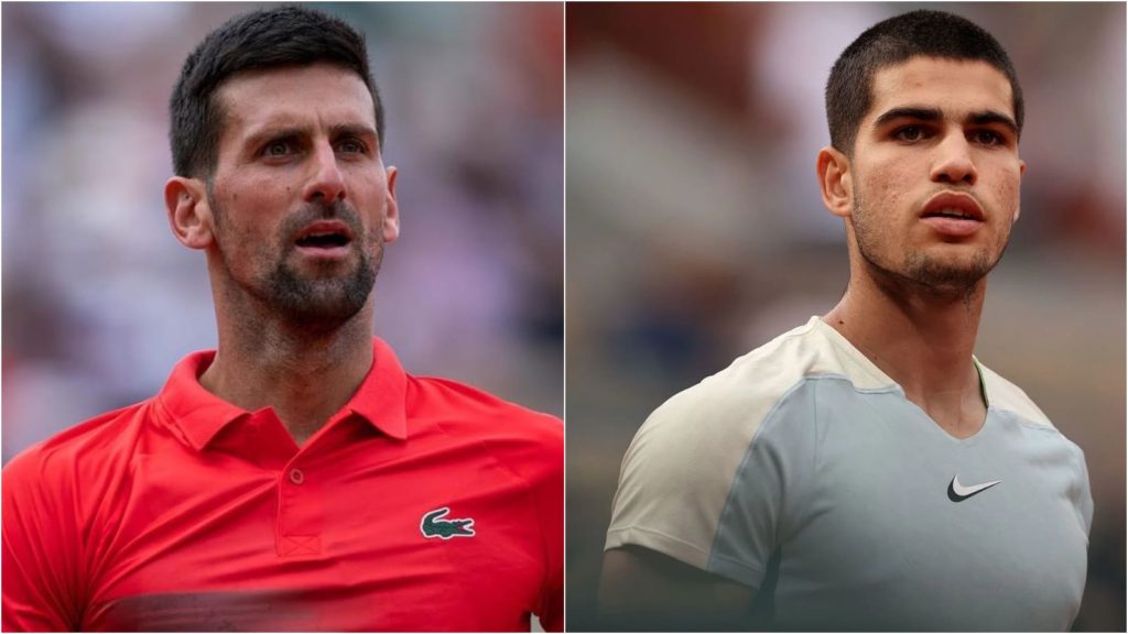 Novak Djokovic and Carlos Alcaraz