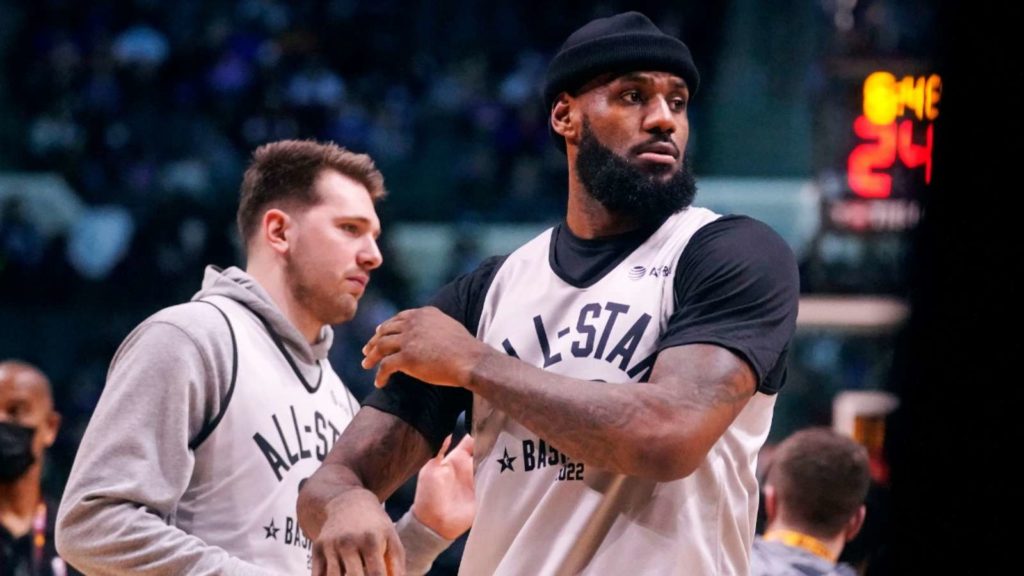 Luka Doncic and LeBron James