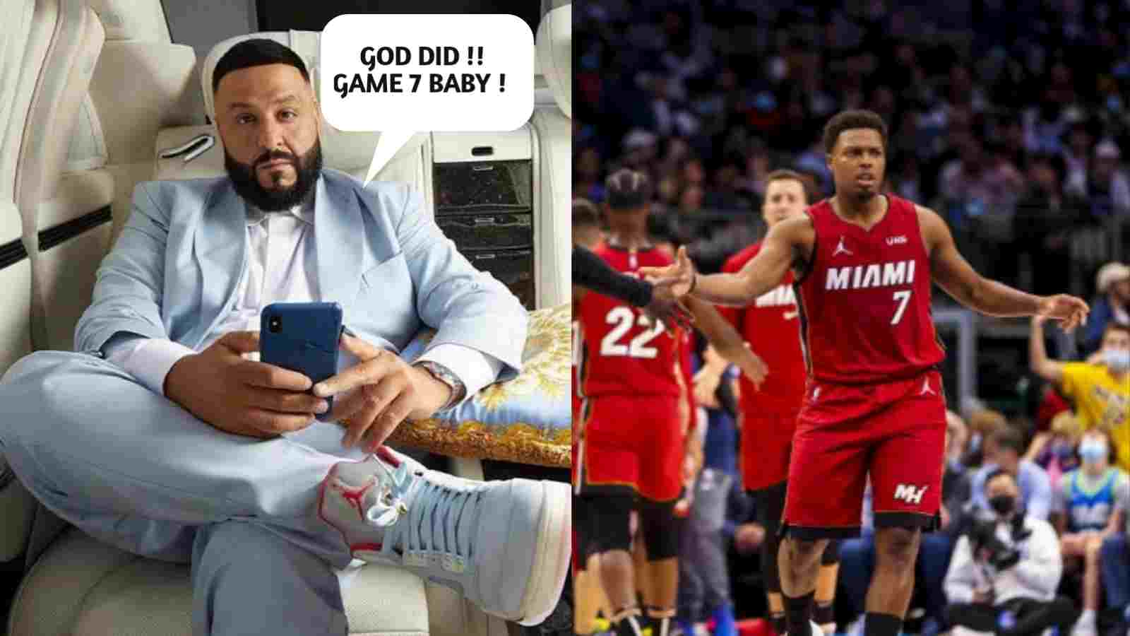 “They ain’t believe in us but God did” DJ Khaled throws major shade at haters after Heat stretch EC Finals to Game 7