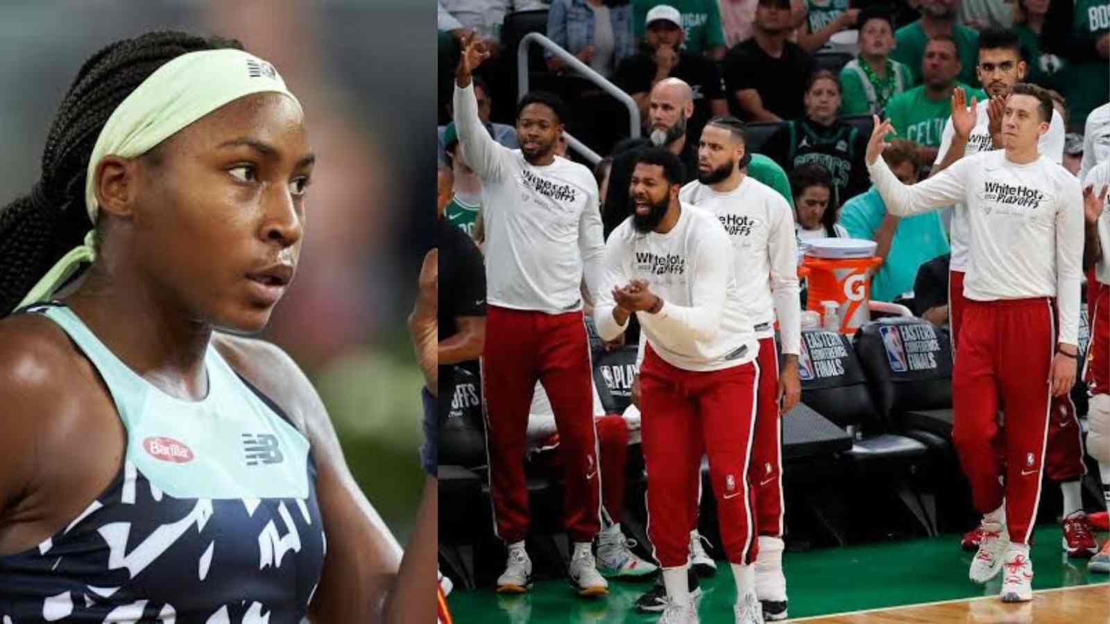 Coco Gauff shows off her support for Miami Heat ahead of Game 7 with incredible gesture in French Open 