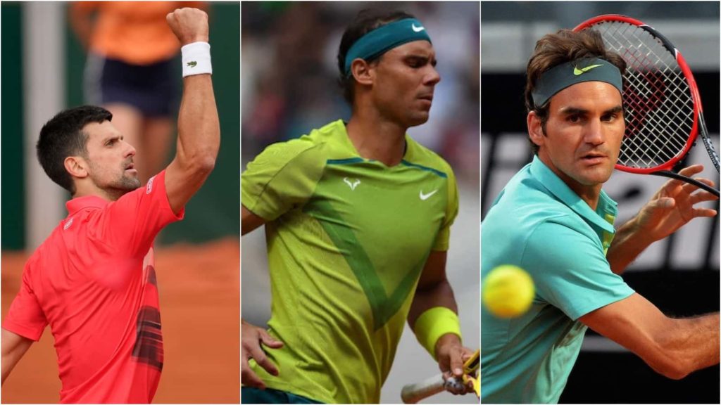 Novak Djokovic, Rafael Nadal, Roger Federer