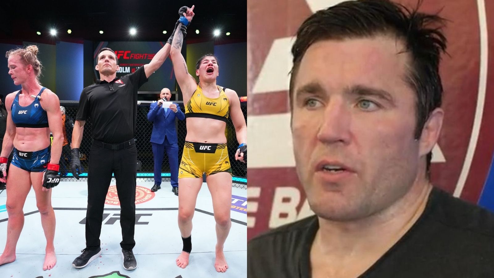 “It was not a robbery,” Chael Sonnen dismisses huge controversy surrounding Holly Holm vs Ketlen Vieira about the judges’ decision