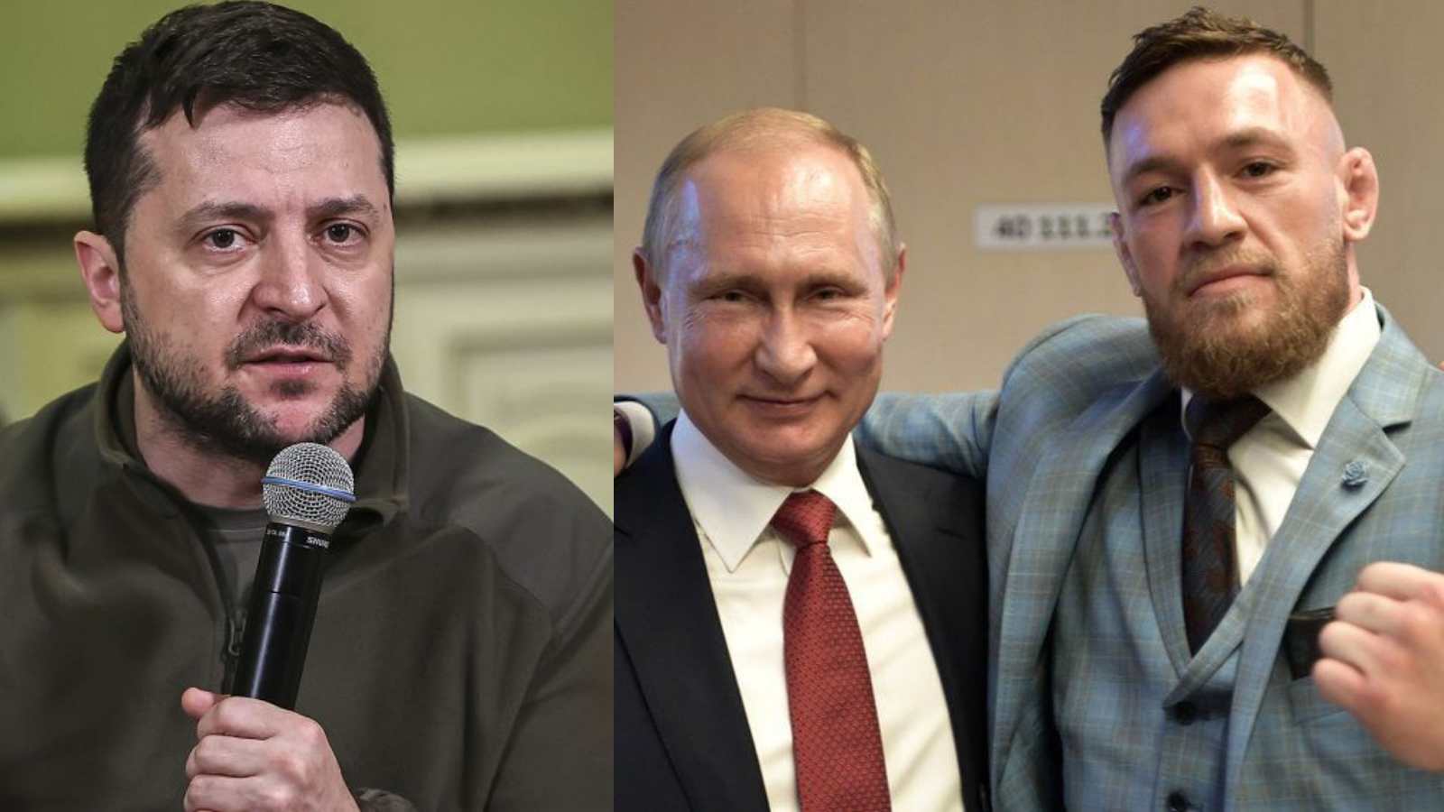 Ukrainian President takes shot at Conor McGregor for viral photo with Vladimir Putin