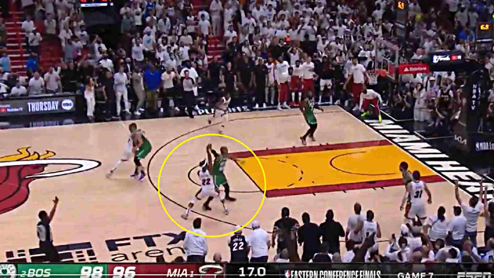 “You’re not Steph or Klay” NBA Twitter roasts Heat star Jimmy Butler for his confounding clutch decision in Game 7 vs Celtics