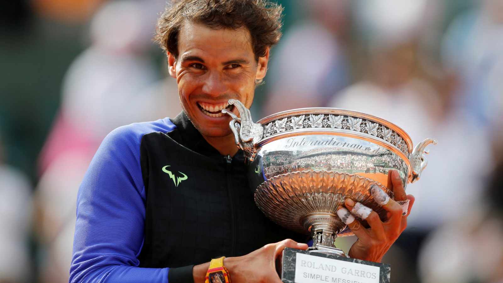 How many times has Rafael Nadal lost a match at Roland Garros?