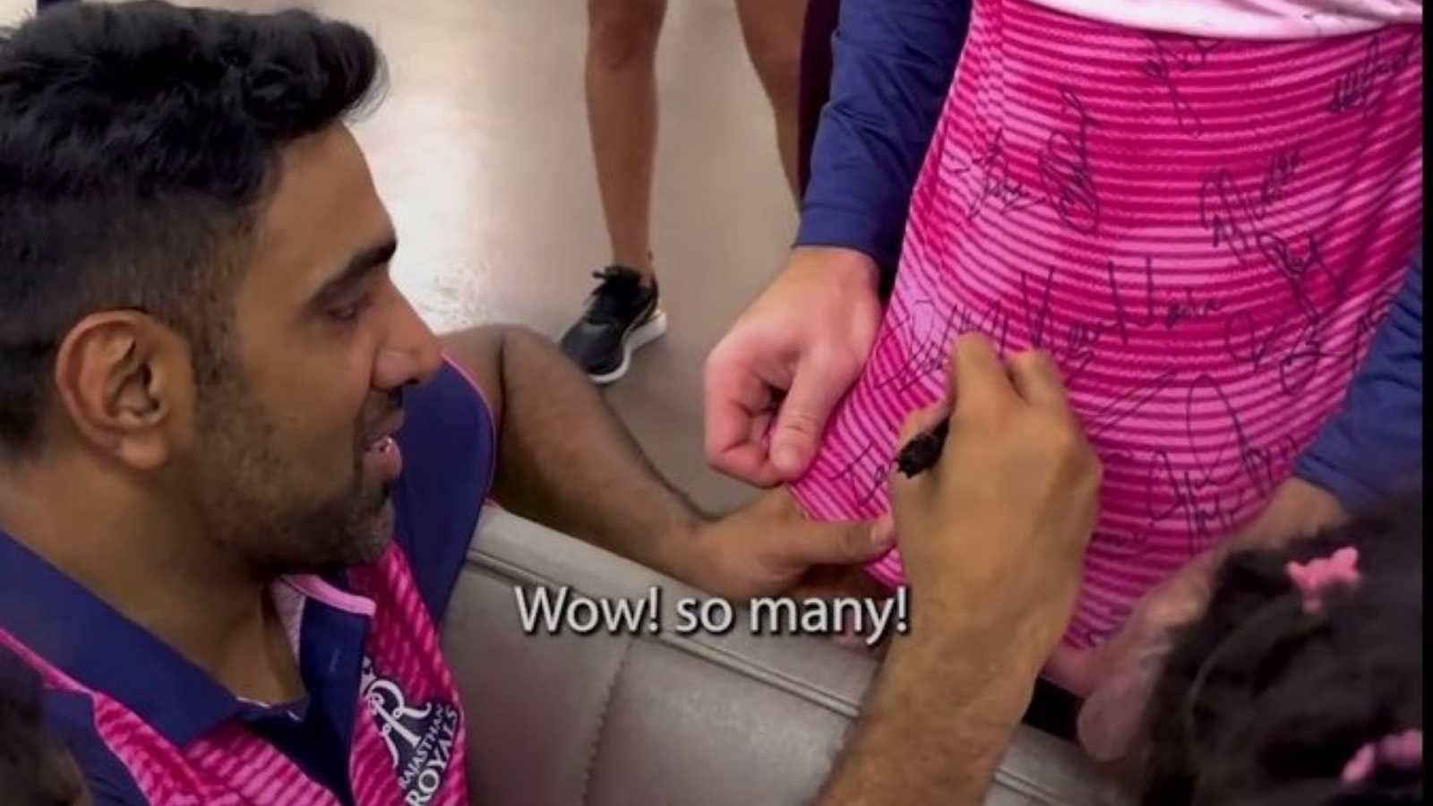 WATCH: R Ashwin signs Jos Buttler’s jersey two times as IPL 2022 season comes to a close