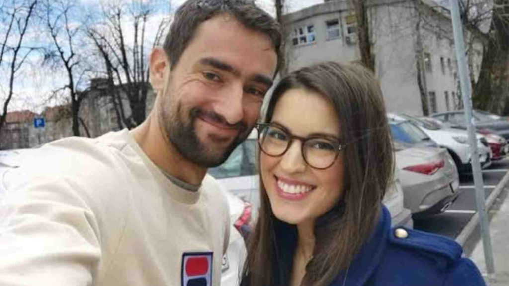 Marin Cilic and his wife Kristina