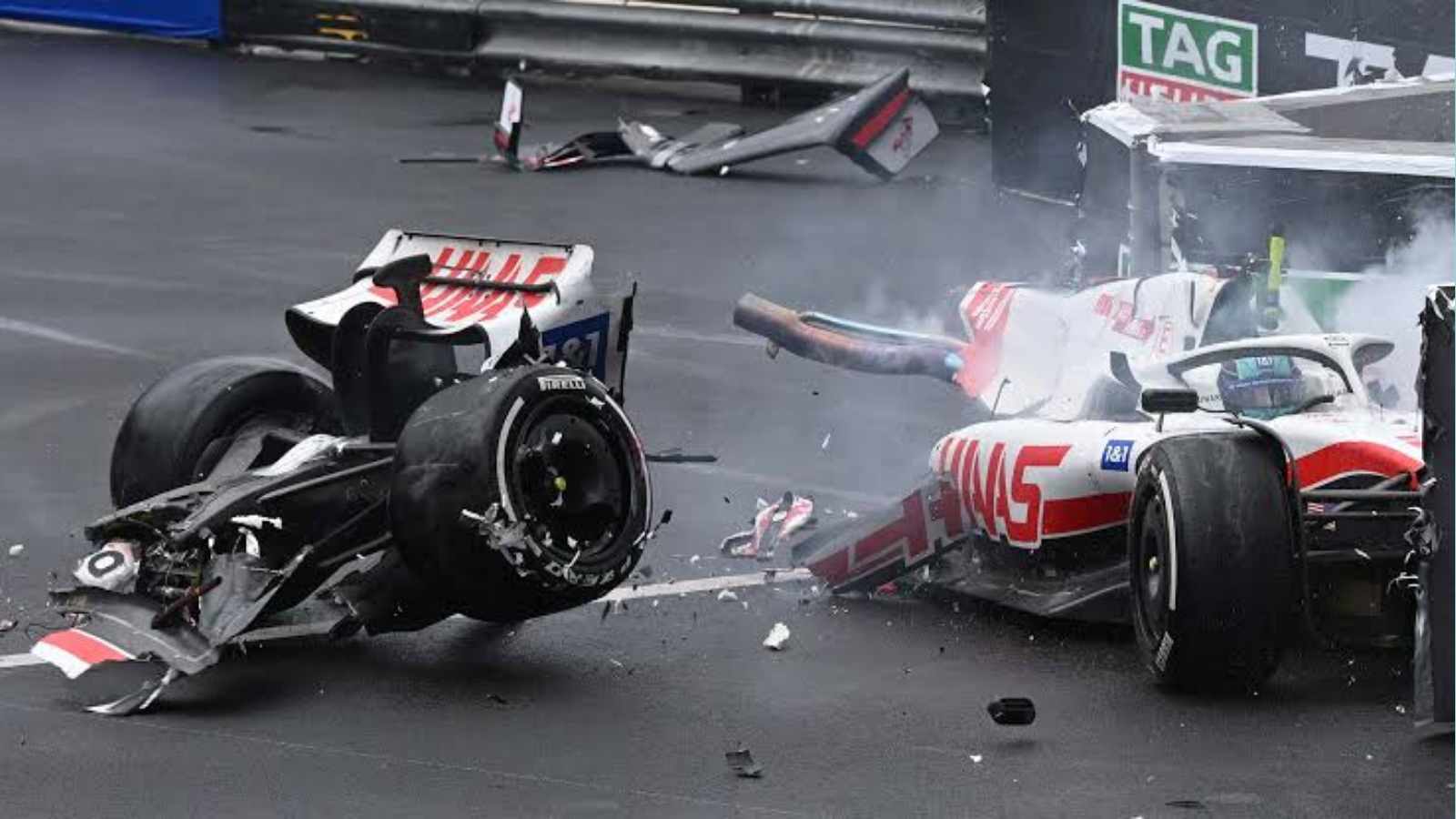 Mick Schumacher's crash in the Monaco GP