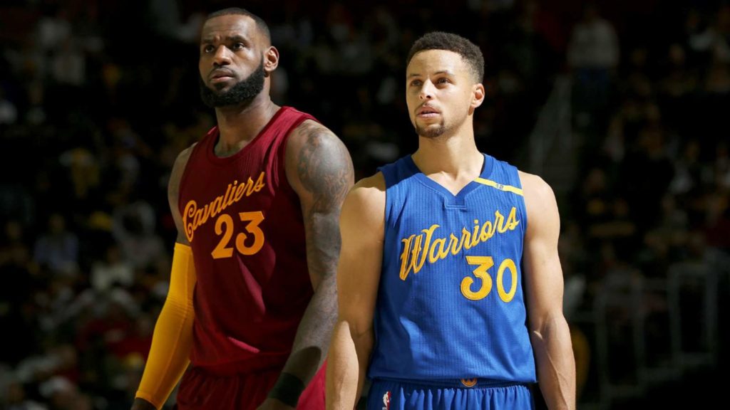 Stephen Curry and LeBron James in 5 NBA Finals